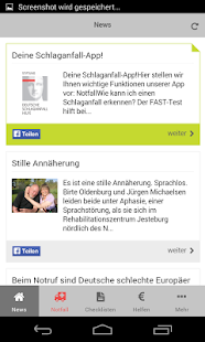 Schlaganfall-Hilfe Screenshot