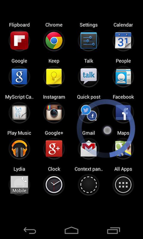 Android application MoreSpace: SwipePad add-on screenshort