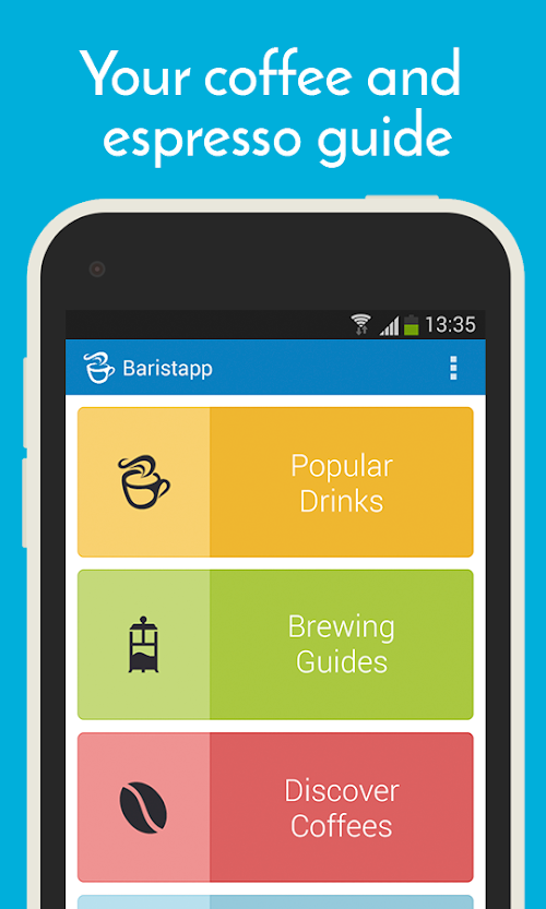 Android application Baristapp screenshort