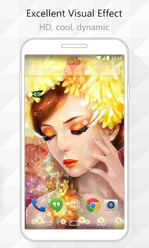 Golden Woman Live Wallpaper