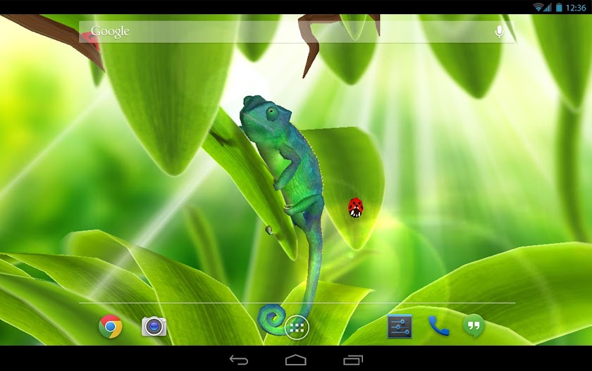 Chameleon 3D Live Wallpaper Screen 2