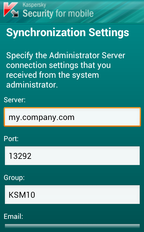 Kaspersky Security For Mobile - screenshot