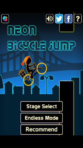 Neon Bicycle Jump