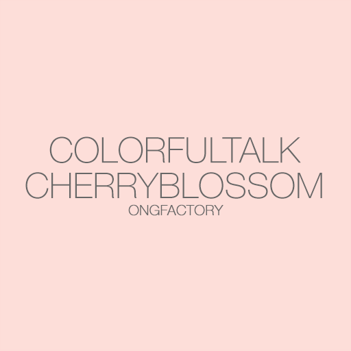 ColorfulTalk-CherryBlossom카톡테마 LOGO-APP點子