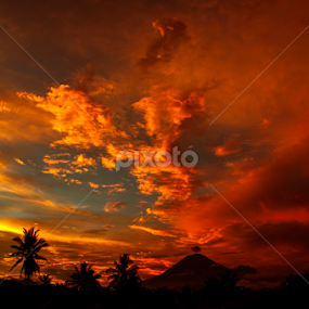 senja di atas rumahku by Ulum Lentera - Landscapes Sunsets & Sunrises