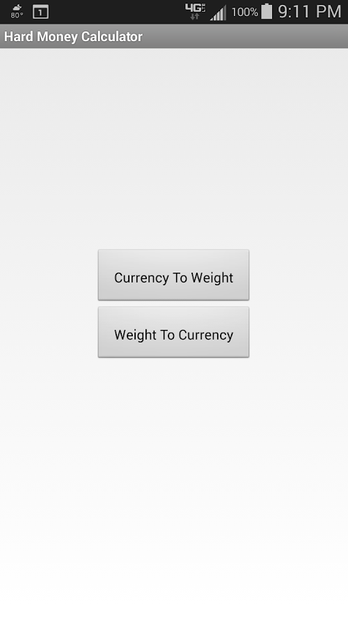 Android application Hard Money Calculator screenshort