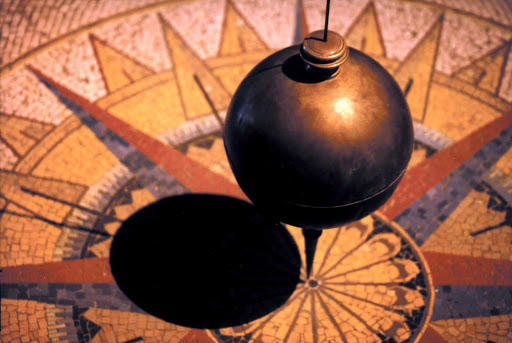 Foucault's Pendulum in the Museum of Science and Technology in Milan, Italy.