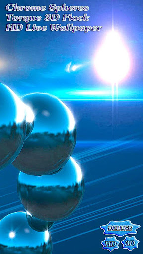 Chrome Spheres Torque 3D Flock