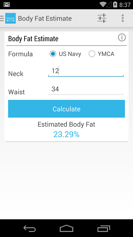 FitMath - Fitness Calculator - Android Apps on Google Play
