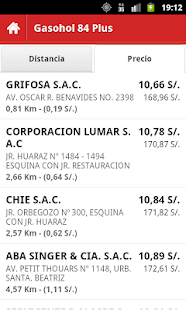  Aplicaciones para autos. Precio Combustibles Perú 