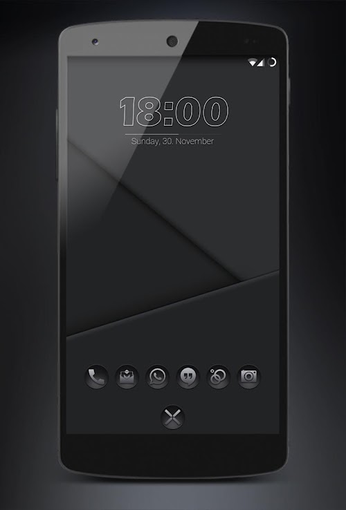 Android application Blacked- Black Icons Nova Apex screenshort
