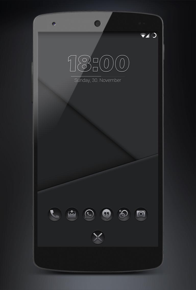 Blacked- Black Icons Nova Apex Screen 1