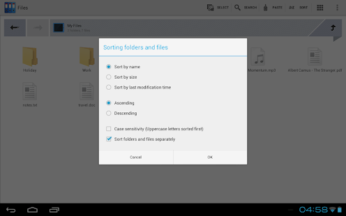 Zenfield File Manager Ad-free Screenshot
