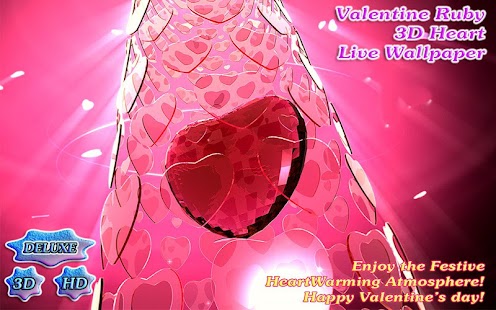 Valentine Ruby Heart 3D - náhled
