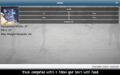 myWOD — Log for CrossFit WODs - screenshot thumbnail
