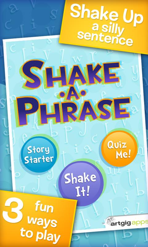 Shake-a-Phrase: Vocabulary Fun Screen 1