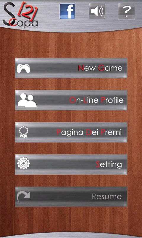 Android application Scopa HD screenshort