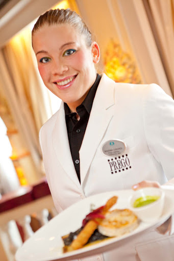 Count on Prego's attentive waiters to take care of you while you dine on Crystal Serenity.