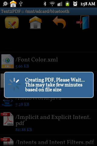 Text to PDF Converter Pro Screen 3