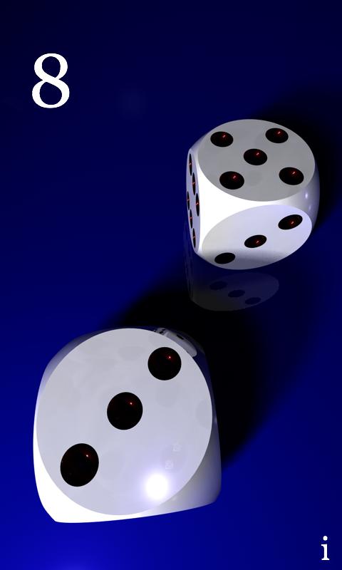 Android application Two Dice 3D screenshort