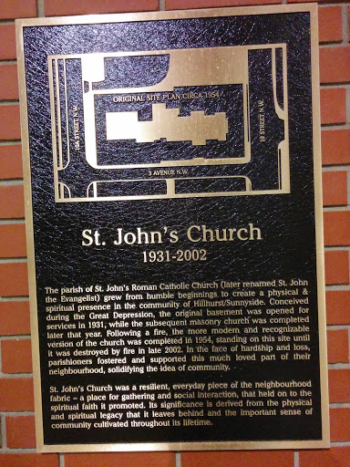 St. John's Church - Memorial Plaque