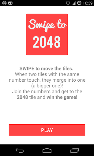 Swipe to 2048
