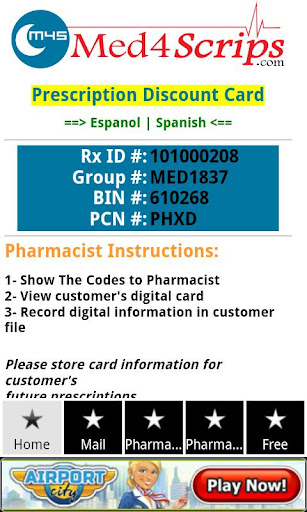 Free Prescription Rx Card