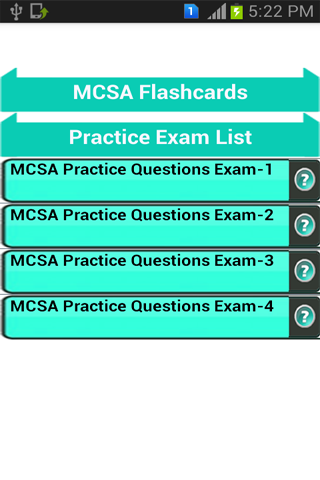 MCSA Flash Cards