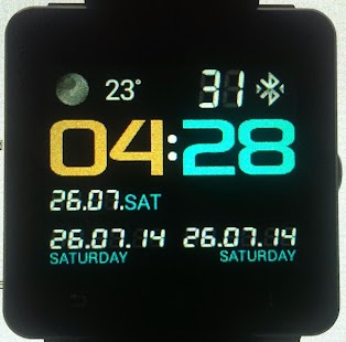 NeonWorld clock for SmartWatch