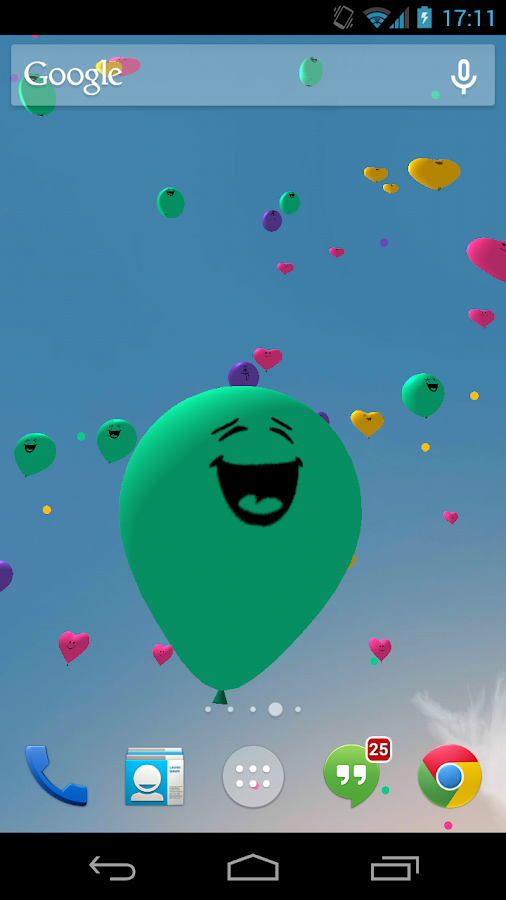 Balloons 3D live wallpaper - screenshot