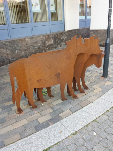 Skulptur Kühe
