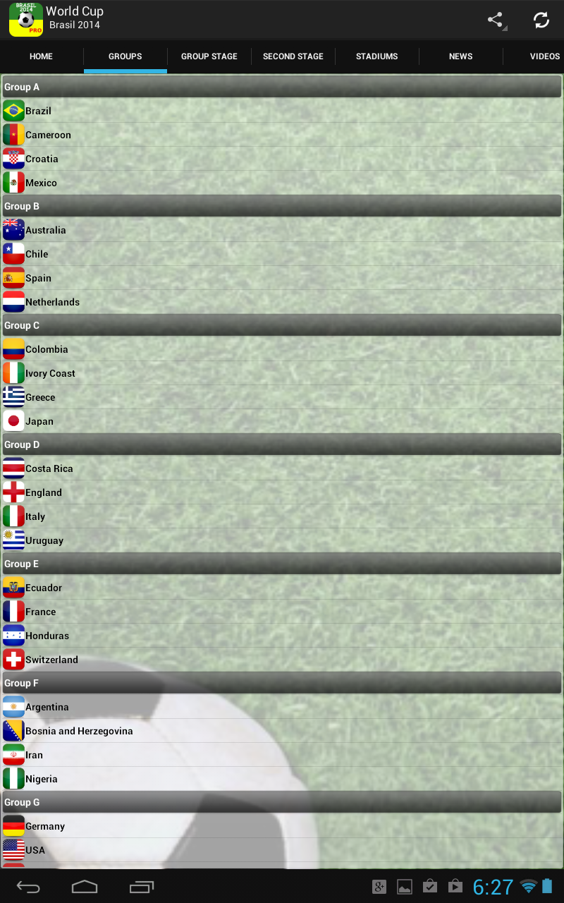 World Cup Brazil 2014 PRO Screen 2