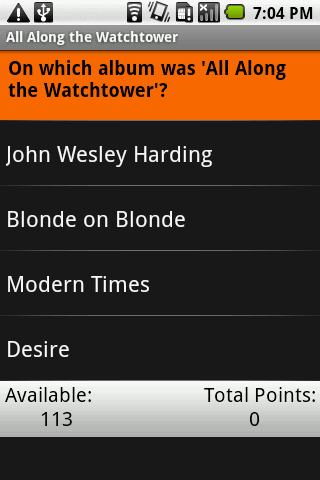 All Along the Watchtower Screen 2