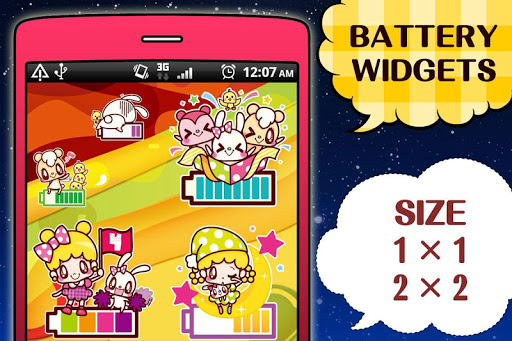 Kawaii Battery Widget