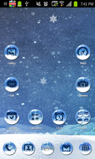 At a Glance go launcher theme