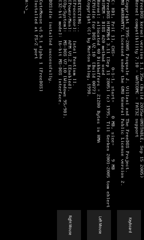 Android application JPC x86 (DOS) screenshort