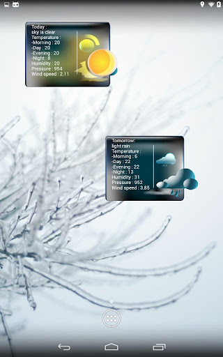 Weather widget