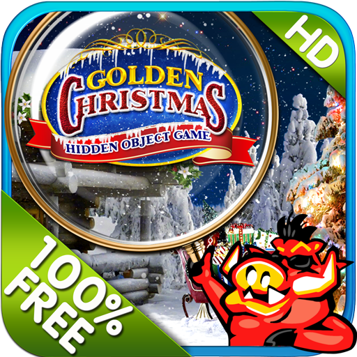 Golden Christmas Hidden Object LOGO-APP點子