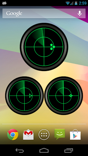 Radar Analog Clock Widget