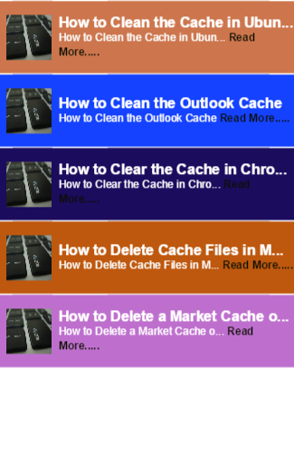 Delete Apps cache