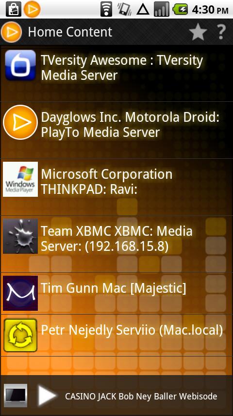 PlayTo Universal Screen 2