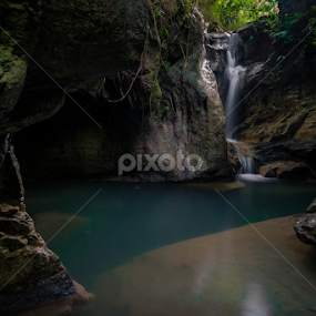 Little Waterfall by Wiwid Widya Apriyadi - Landscapes Waterscapes