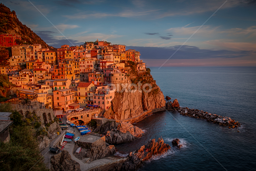 Manarola, Cinque Terre by John Einar Sandvand - City,  Street & Park Historic Districts