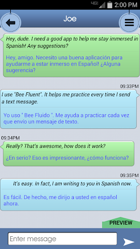 Bee Fluent - Learn By Texting