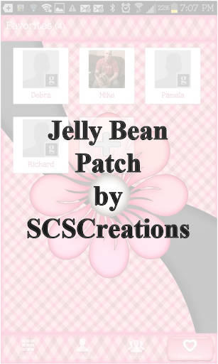 JB PATCH PeachPlaidFlower