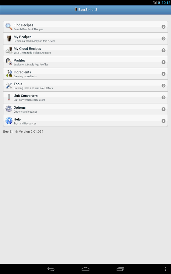 BeerSmith 2 Mobile Homebrewing - screenshot