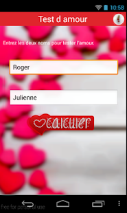 Test de l'amour :calculatrice Screenshots 2