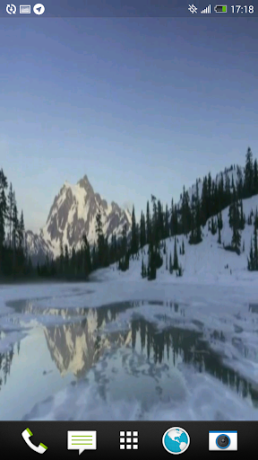 Frozen lake