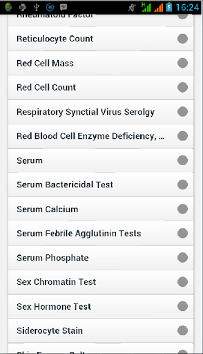 Medical Test Dictionary