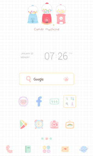 candy machine dodol theme